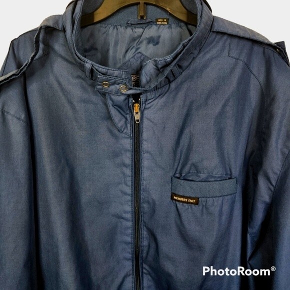 Members Only Mens Classic Iconic Racer Full Zip Jacket Size XLT - Picture 4 of 10